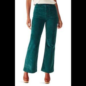 NEW Faherty Stretch Corduroy Patch Pocket Pants in Sea Moss- Size 29